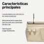 Amazon Basics Organizador de almacenamiento colgante para mesita de noche, 11,98 x 37 x 19,98 cm, M, color lino