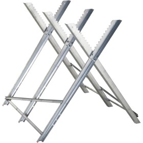 DURHAND Caballete para Sierra Plegable Caballete Motosierra con Estructura Triangular de Metal Soporte para Leña Carga 100 kg