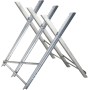 DURHAND Caballete para Sierra Plegable Caballete Motosierra con Estructura Triangular de Metal Soporte para Leña Carga 100 kg