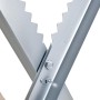 DURHAND Caballete para Sierra Plegable Caballete Motosierra con Estructura Triangular de Metal Soporte para Leña Carga 100 kg