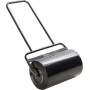 Outsunny Rodillo para Césped Ancho 58cm Ø32cm Rodillo de Césped de 38L Relleno de Arena o Agua con Mango en U para Jardín Granja