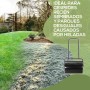 Outsunny Rodillo para Césped Ancho 58cm Ø32cm Rodillo de Césped de 38L Relleno de Arena o Agua con Mango en U para Jardín Granja