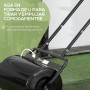 Outsunny Rodillo para Césped Ancho 58cm Ø32cm Rodillo de Césped de 38L Relleno de Arena o Agua con Mango en U para Jardín Granja