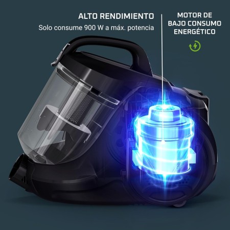 Rowenta Swift Power Cyclonic Classic – Aspiradora sin bolsa potente de 750W, tecnología ciclónica, cabezal alto rendimiento, 3