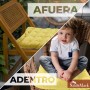 NatureMark Set de 4 Cojines para Sillas con Lazos 40x40 cm – Cojín de Asiento Relleno para Cocina, Jardín y Terraza – Color