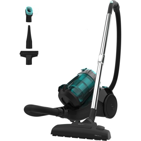 Cecotec Aspiradora con Cable de Trineo de 2L Sin Bolsa Conga Rockstar Cyclonic X-Treme. 800W, Ligero y Compacto, 20 kPa, Radio