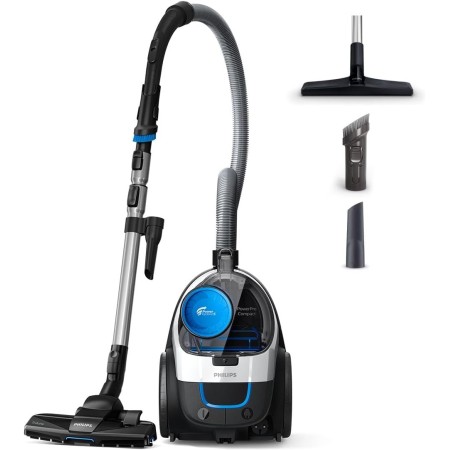 Philips PowerPro Compact FC9332/09 - Aspirador con Sistema Ciclonico sin Bolsa, Deposito 1.5 L, Filtro Antialergias, Facil de