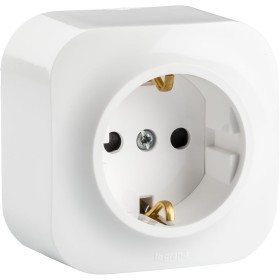 Legrand 782420 pared, enchufe 1 toma, Schuko, Blanco