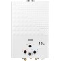 Calentador de Agua a Gas, 20L Calentador de Agua LPG Instantáneo, Calentador de Agua Sin Tanque Con Pantalla LED, Para Duchas al