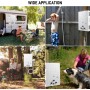 Calentador de Agua a Gas, 20L Calentador de Agua LPG Instantáneo, Calentador de Agua Sin Tanque Con Pantalla LED, Para Duchas al