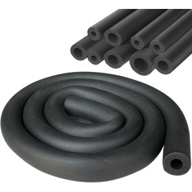 Aislamiento de Tuberías 9mm Tubo de Aislamiento Térmico NegroTubo Espuma Aislante para Conductos de Aire Acondicionado 1.8m