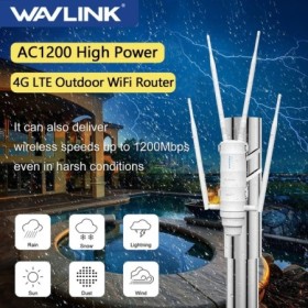 Wavlink 4G LTE enrutador exterior antena externa AC1200 enrutador Wi-F