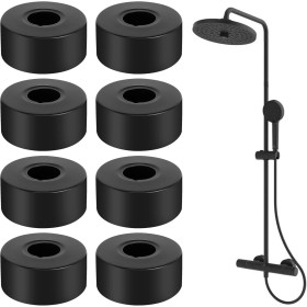 prota Embellecedor Grifo Ducha 8 Piezas Roseta para Grifo, Embellecedor Radiador Rosetas para Grifería de Ducha, Cubierta de