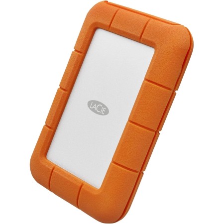 LaCie Rugged USB-C 5TB, Disco Duro Externo Portátil, Para PC et Mac, Resistente a Golpes y caídas, incl. USB-C sin cable USB-A,