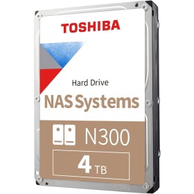 Toshiba 4TB N300 NAS 3.5’’ SATA Internal Hard Drive. 24/7 Operation, Supports 1-8 bay systems, 128MB Cache, 180TB/Year workload,