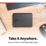 TOSHIBA Canvio Basics HDTB520XK3AA - Disco duro externo portátil USB 3.0 de 2 TB, color negro