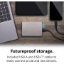 Toshiba Canvio Flex 4TB - Disco Duro Externo (HDD) portátil de 2,5'' para Mac, PC con Windows, Smartphones y Tablets, Compatible