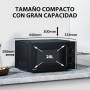 Toshiba Horno Microondas 20 L MW2-MG20P(BK), Grill 800W/1000W, con Crispy Grill y Función de Cocción Combinada, 9 Niveles de