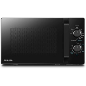 Toshiba Horno Microondas 20 L MW2-MG20P(BK), Grill 800W/1000W, con Crispy Grill y Función de Cocción Combinada, 9 Niveles de