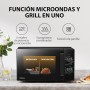 Toshiba Horno Microondas 20 L MW2-MG20P(BK), Grill 800W/1000W, con Crispy Grill y Función de Cocción Combinada, 9 Niveles de