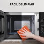 Toshiba Horno Microondas 20 L MW2-MG20P(BK), Grill 800W/1000W, con Crispy Grill y Función de Cocción Combinada, 9 Niveles de