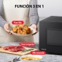Toshiba Horno Microondas 20 L MW2-MG20P(BK), Grill 800W/1000W, con Crispy Grill y Función de Cocción Combinada, 9 Niveles de