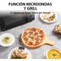 Toshiba Horno Microondas 20 L MW2-MG20P(BK), Grill 800W/1000W, con Crispy Grill y Función de Cocción Combinada, 9 Niveles de