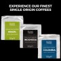 Caja de 6 Cafés Molidos Gourmet de origen único - WORLD'S COFFEES | 300g (6 x 50g) - Idea de Regalo para él y ella | Disfruta en