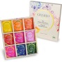 Creano Set de regalo de té de hierbas orgánicas "Orgánico Herbal Tea" – 27 bolsas de té orgánicas en 9 diferentes variedades –