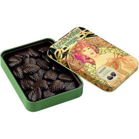 Chocolate Amatller – Caja Regalo Metálica Bombones (Hojas Finas de Chocolate 70% Cacao con Sal de Mar) – Detalle Único