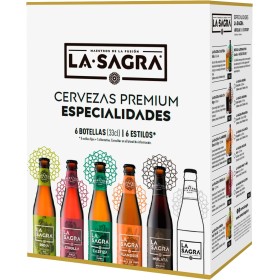 La Sagra - Pack Degustación 6 Estilos, Caja de 6 botellas de 330 ml - Total: 1980 ml