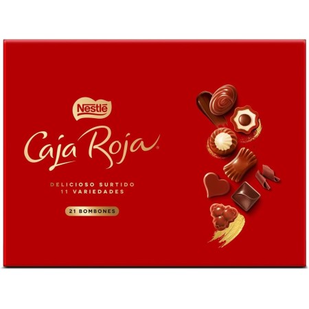 NESTLÉ CAJA ROJA bombones de chocolate con leche lata 250g