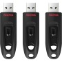 SanDisk Pendrive 64 GB Ultra Memoria flash USB 3.0 hasta 130 MB/s, (SecureAccess Software, Protección de contraseñas) Negro