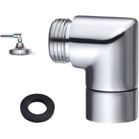GIDWRIY Adaptador de Ducha de Mano de 90 Grados,Adaptador de Cabezal de Ducha,Adaptador de Alcachofa de Ducha,Adaptador Manguera