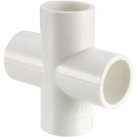 TOP-VIGOR 1 accesorio de tubería de PVC de 4 vías de 20 mm, accesorios de codo de esquina en T, tubos de agua, conectores de