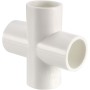 TOP-VIGOR 1 accesorio de tubería de PVC de 4 vías de 20 mm, accesorios de codo de esquina en T, tubos de agua, conectores de