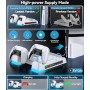 OIVO Soporte para PS5/Slim/Pro con Ventilador de 3 Velocidades, Cargador para Mando Playstation, Soporte PS5 Vertical con 3