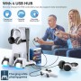 OIVO Soporte para PS5/Slim/Pro con Ventilador de 3 Velocidades, Cargador para Mando Playstation, Soporte PS5 Vertical con 3