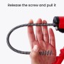 ZASCHMOY Serpiente de Plomería, Removedor de Obstrucciones de Drenaje de Serpiente de Tubería con Modo Doble, Removedor de