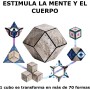 SHASHIBO Cubo Transformable - Cubo Antiestrés Patentado y Galardonado con 36 Imanes de Tierras Raras - Se Transforma en Más de