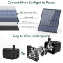 AISITIN Fuente para pájaros DIY con fuente solar de 3,5 W, alimentador de pájaros de 3 niveles para exteriores, baño de pájaros