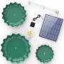 AISITIN Fuente para pájaros DIY con fuente solar de 3,5 W, alimentador de pájaros de 3 niveles para exteriores, baño de pájaros