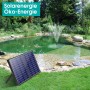 Biling Bomba solar para estanque con filtro, 30 W, 1200 l/h, filtro solar para estanques, juego completo con bomba para