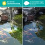 Biling Bomba solar para estanque con filtro, 30 W, 1200 l/h, filtro solar para estanques, juego completo con bomba para