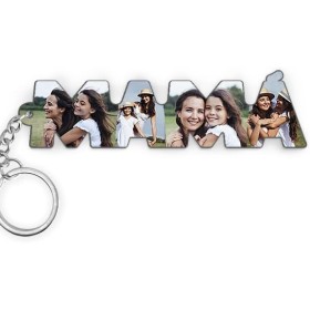 Transparent Gift Llavero Personalizado con Fotos en Letras para Papá o Mamá. Regalo Día del Padre, Día de la Madre. Llaveros