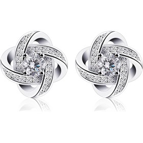 B.Catcher Pendientes Mujer Plata de Ley 925 ''Eres la luz de mis ojos'' con Para Regalo San Valentín Originales