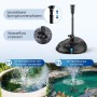 Biling Bomba de filtro de estanque de 40 W con filtro, todo en uno, 660 GPH, filtro de bomba de agua ajustable y boquillas,
