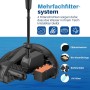 Biling Bomba de filtro de estanque de 40 W con filtro, todo en uno, 660 GPH, filtro de bomba de agua ajustable y boquillas,