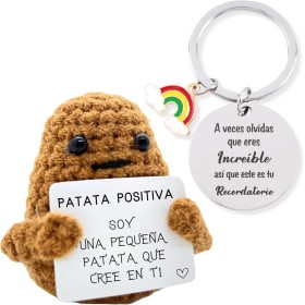 Amze Patata Feliz. Regalos Originales para Mujer | Llaveros Originales | Regalos Originales para Hombre | Regalo Cumpleaños |