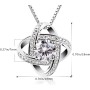 B.Catcher Collar Mujer Plata de Ley 925 ''Eres la luz de mis Ojos'' con para Regalo San Valentín Originales Cadena 45cm Longitud